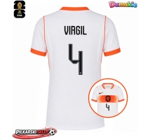Holandia Virgil van Dijk #4 Koszulka Wyjazdowa damskie MŚ 2026 Krótki Rękaw